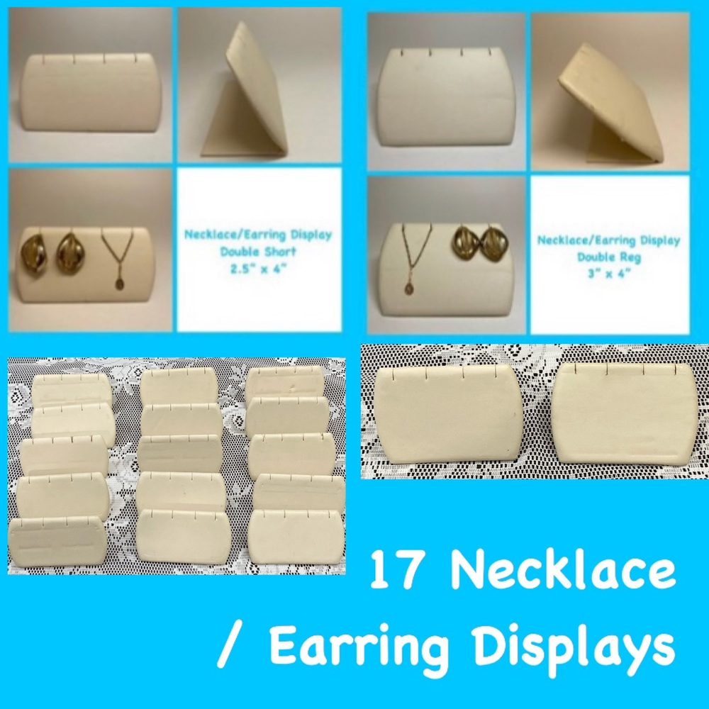 Set (17) Jewelry Displays